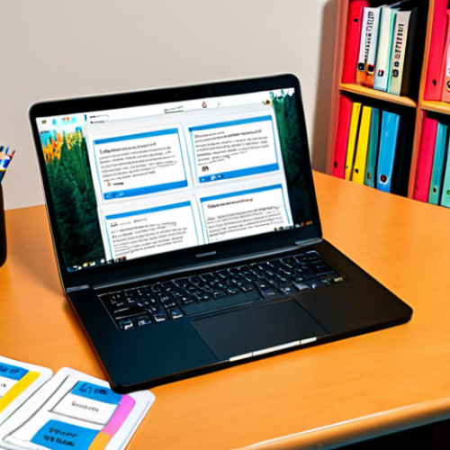 Home 11 **Image Prompt:** A cozy study room. A person at a desk, surrounded by colorful flashcards (fiszki) and open books with German words. A laptop displays a Memrise app screen. Warm, inviting light. Focus on learning German vocabulary in a fun, engaging way.